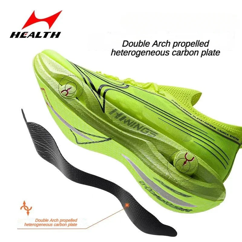 🏃‍♀️ Health Wings 1.0 Professional Marathon Short Running Shoe - Lightweight Racing Sneakers with Shock-Absorbing Carbon Plate 🏃‍♂️