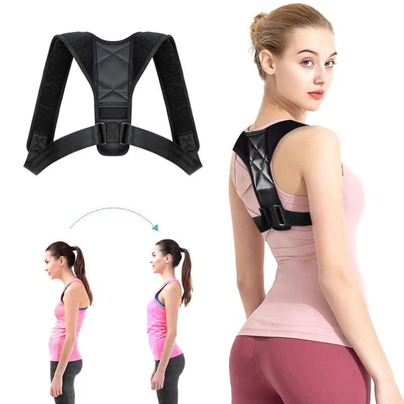 💪 Adjustable Back Brace Support | Invisible Shoulder Posture Corrector | Unisex Health Belt