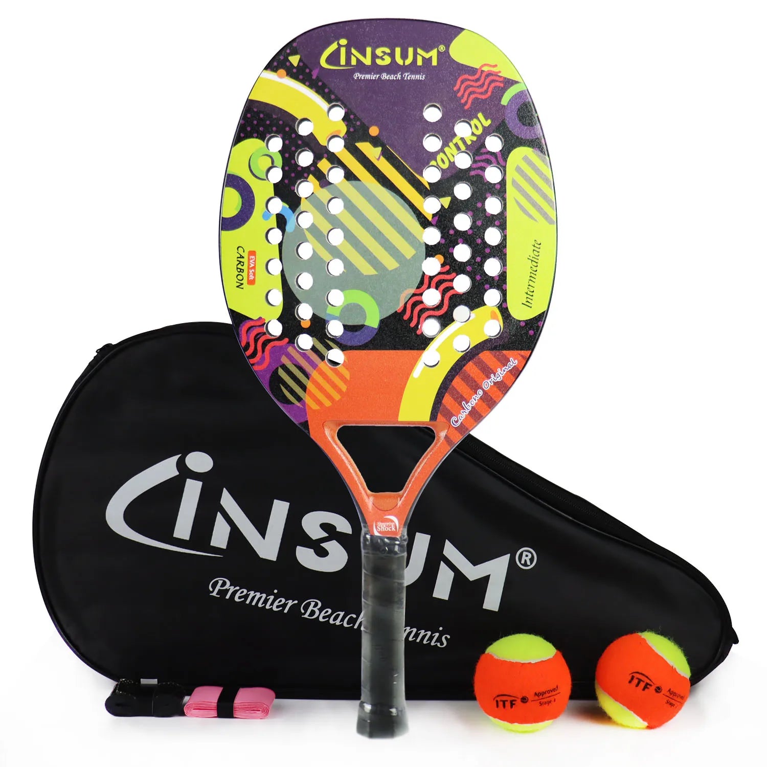 INSUM Beach Tennis Racket with EVA Foam Core