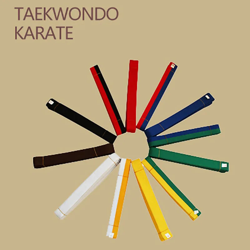 YS05 Black Red Green Yellow Belt Taekwondo Judo Karate War Random Belt for Adult Children