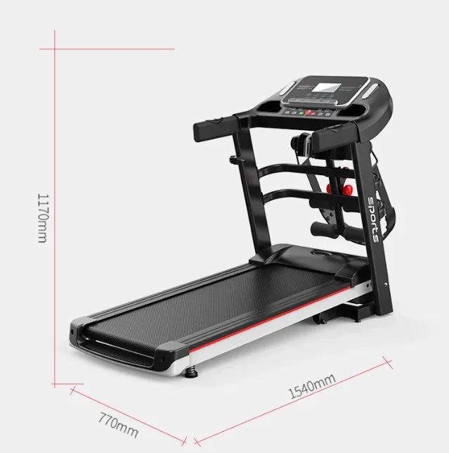 🏃‍♂️ Heart Rate Motorised Treadmill | Foldable Indoor Fitness Equipment