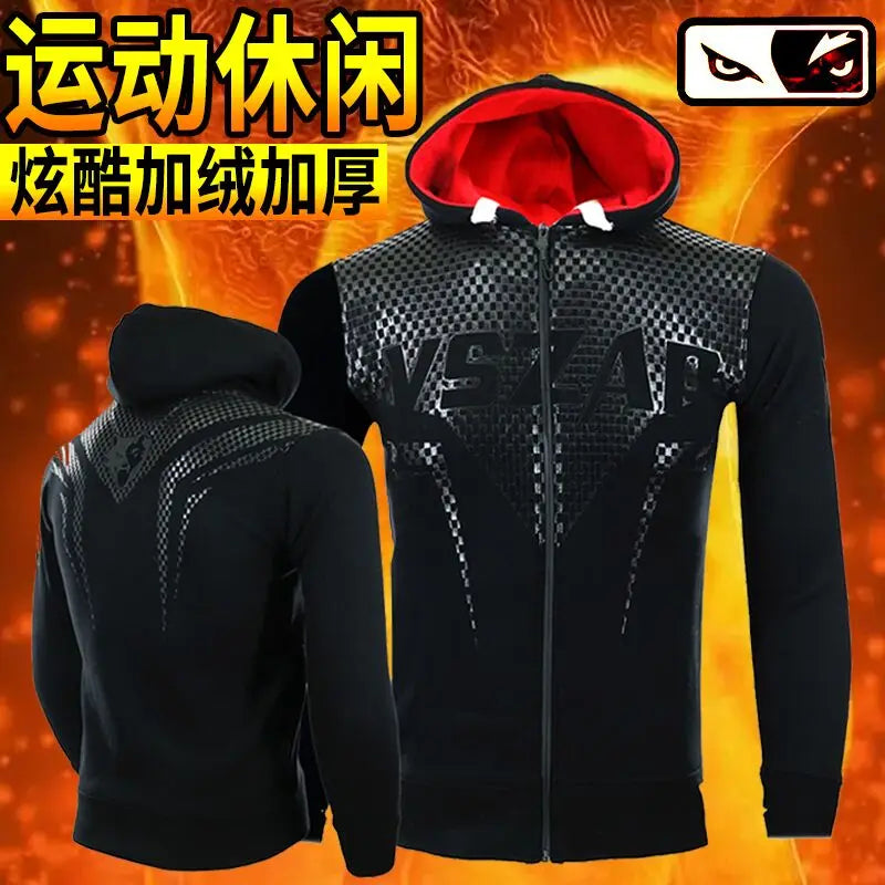 Autumn & Winter Training Jacket – Hooded Sweatshirt for MMA, Running & Jiu-Jitsu