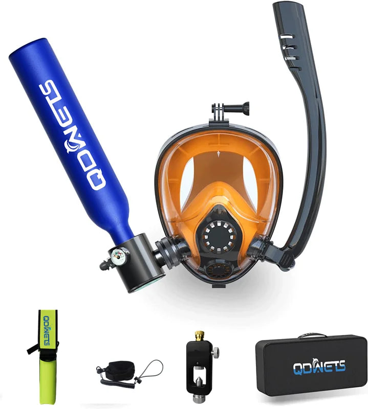 0.5L Mini Scuba Diving Tank Set with Snorkel & Mask