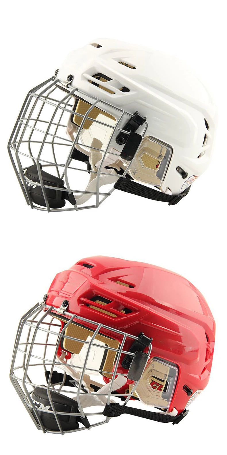 🏒 Adjustable Ice Hockey Helmet – Full Face Tactical Sports Helmet for Adult Safety & Protection!