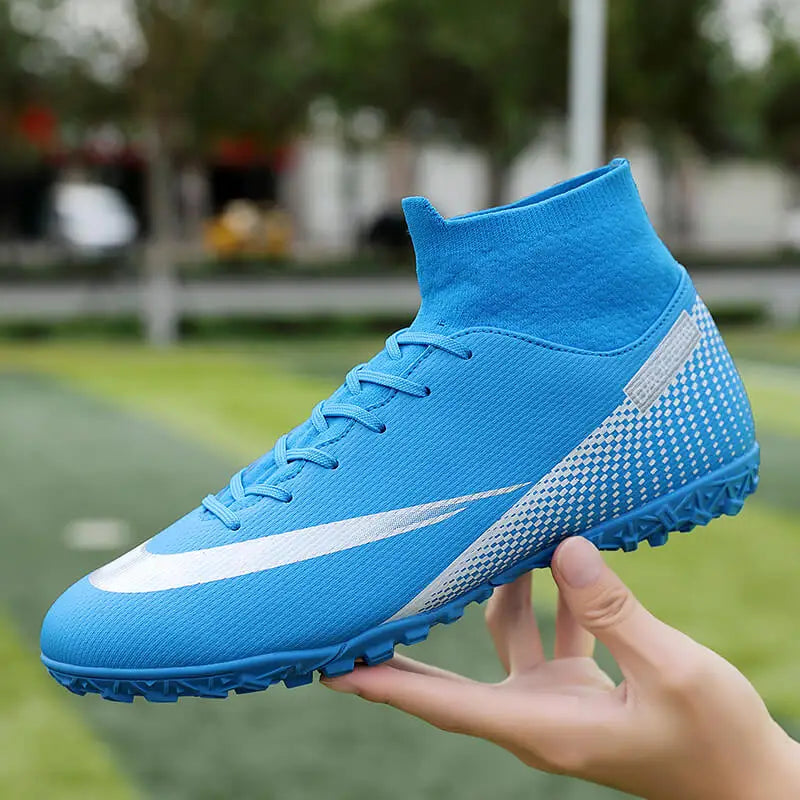 ⚽ Men's Quality Football Boots - Assassin Chuteira Campo TF/AG High Cut Soccer Shoes ⚽