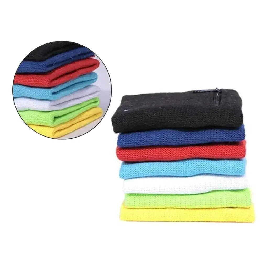 Unisex Zipper Wrist Wallet Pouch – Sports Arm Band Bag for MP3, Keys, Cards & More