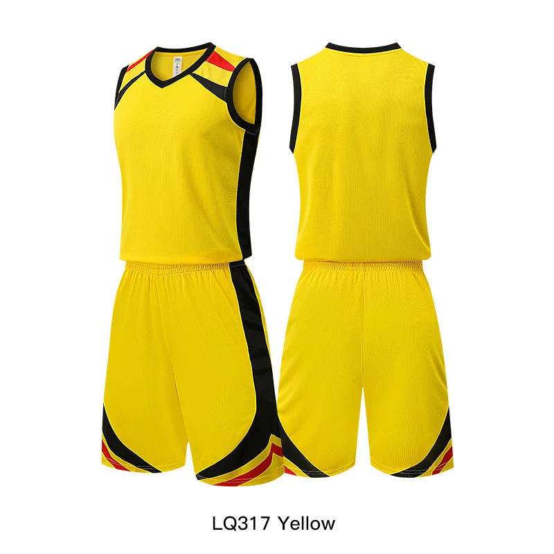 🏀 Customizable Basketball Jersey for Kids & Adults | Quick-Drying Training Uniforms & Tracksuits