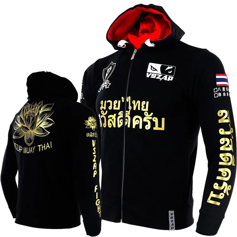 Autumn & Winter Training Jacket – Hooded Sweatshirt for MMA, Running & Jiu-Jitsu