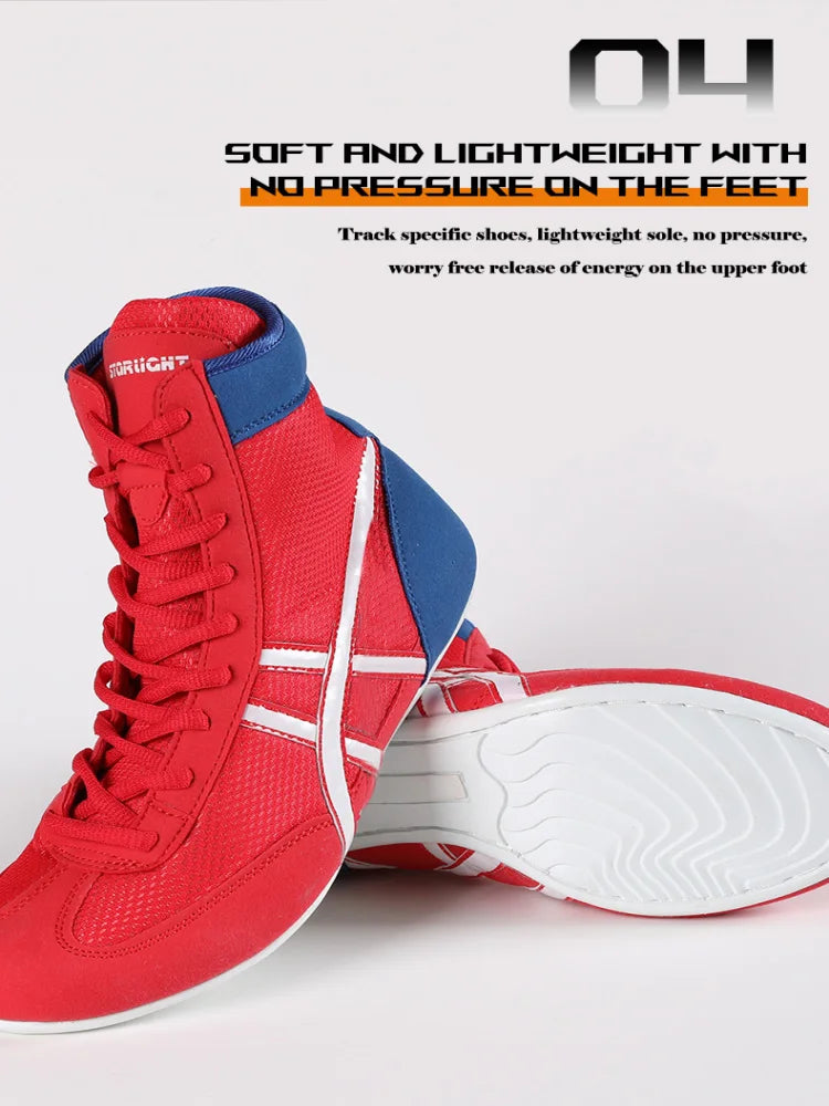 👟 Professional Unisex Boxing Shoes | Breathable & Wear-Resistant Non-Slip Wrestling Footwear | Fighting Sneakers for Gym Training