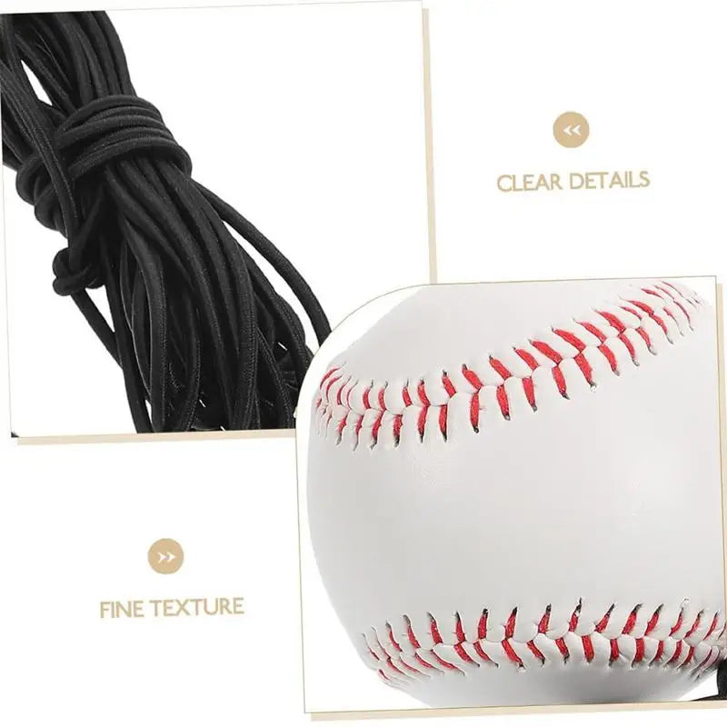 Baseball Swing Trainer with Elastic Rope and Bouncy Balls