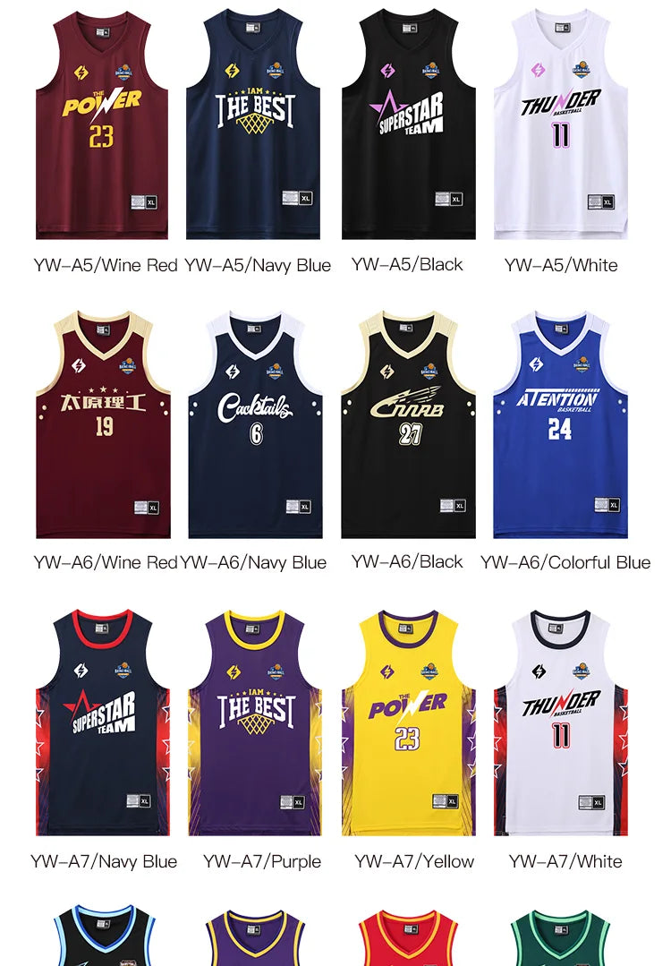 Customizable Quick-Dry Basketball Jersey for Kids & Adults – Perfect for Training and Play!