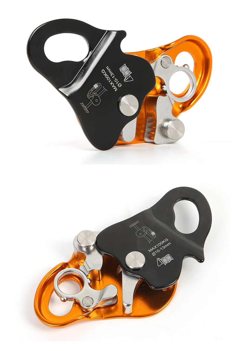 🧗‍♂️ Rock Climbing Ascending & Descending Safety Equipment | Removable Rope Gripper with Automatic Lock | Anti-Fall Protective Gear