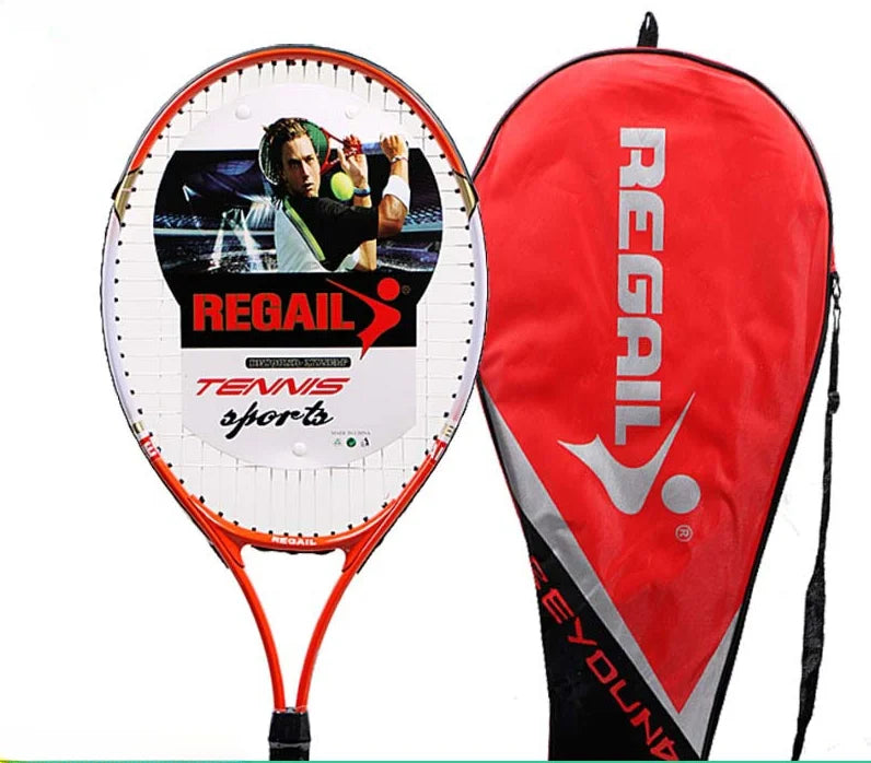 🎾 All-Around Performance: 27-Inch Aluminum Alloy Tennis Racquet for Adults & Juniors 🎾