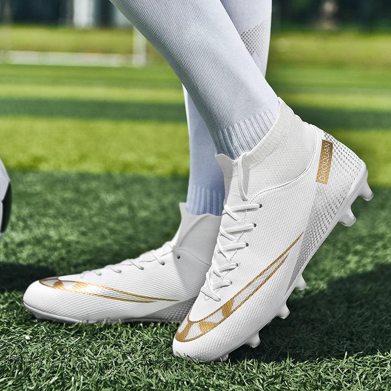 ⚽ Men's Quality Football Boots - Assassin Chuteira Campo TF/AG High Cut Soccer Shoes ⚽