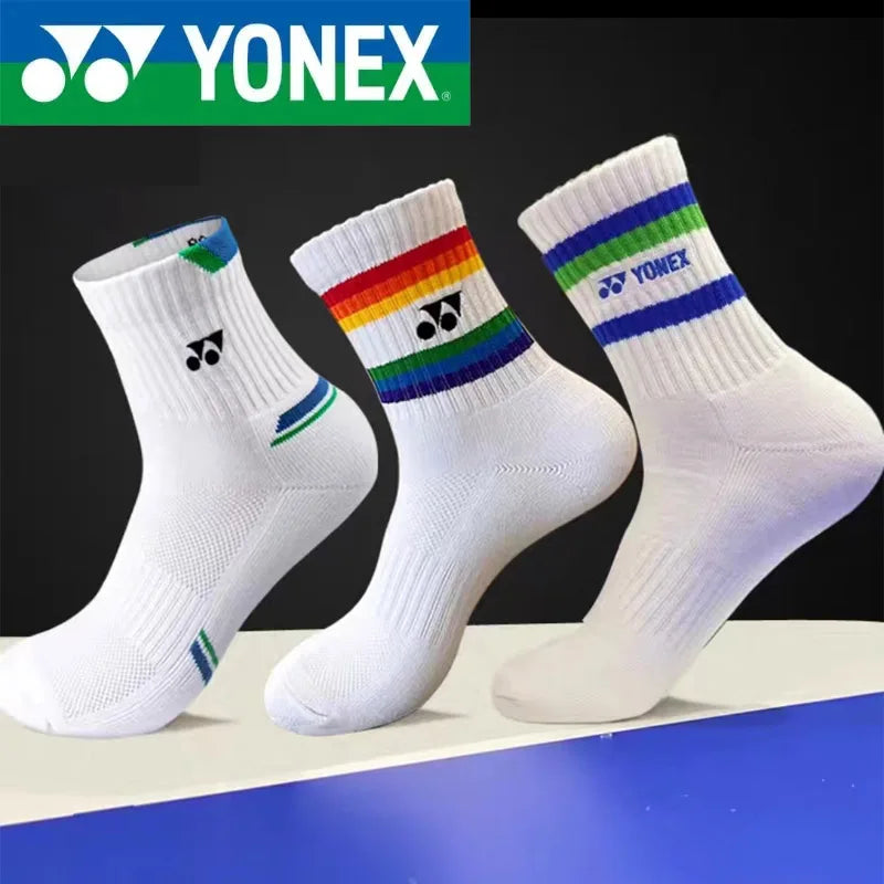 🧦 YONEX New Badminton Socks | Thickened Towel Bottom Sports Socks | Sweat-Absorbing & Deodorizing for Fitness & Running