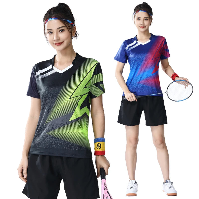 Women's Table Tennis & Badminton Sports T-Shirt – Quick-Dry & Stylish