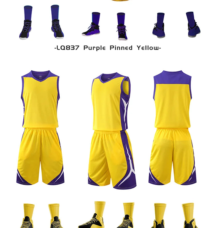 🏀 Customizable Basketball Jersey for Kids & Adults | Quick-Drying Training Uniforms & Tracksuits