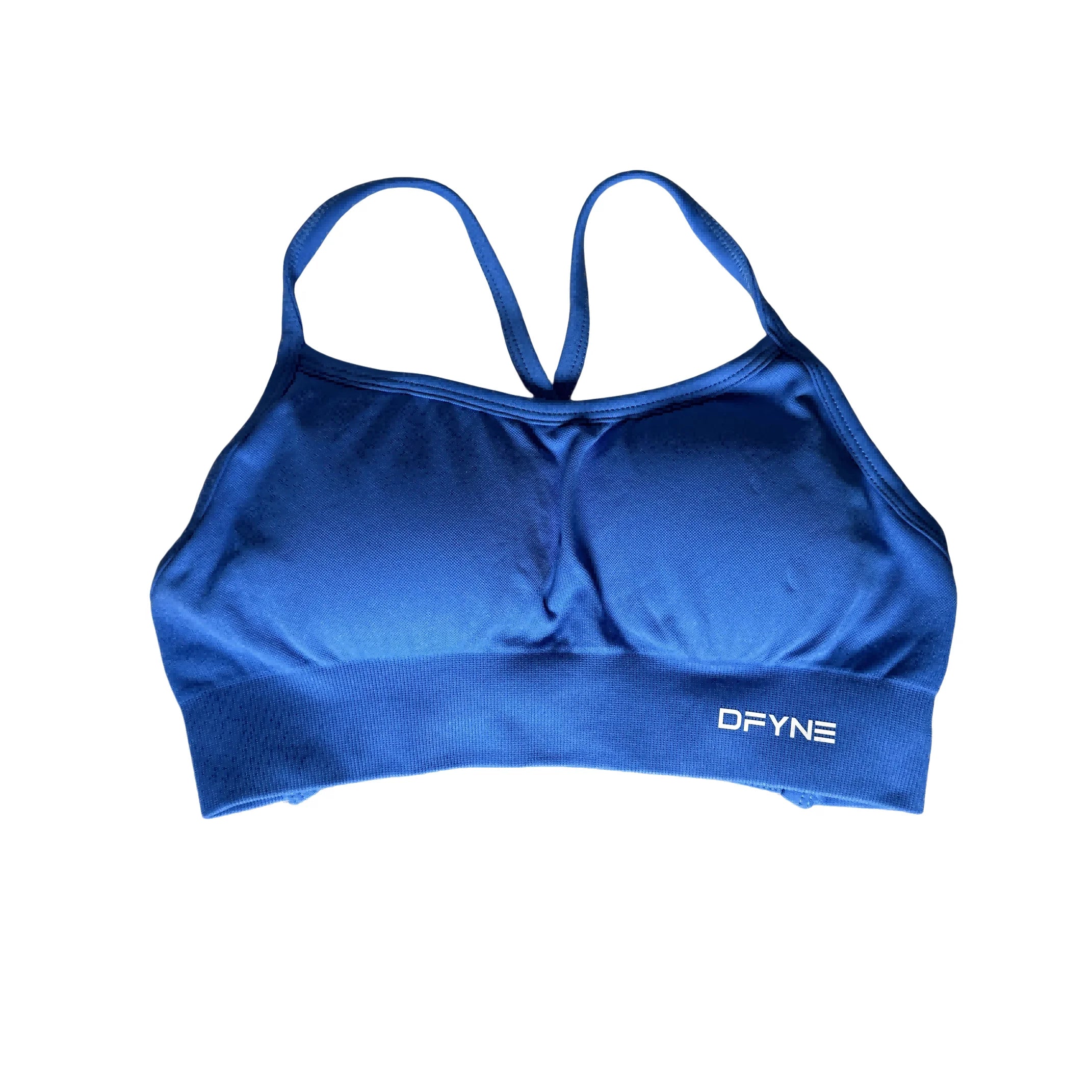 Dynamic Backless Sports Bra With Logo Women Seamless Yoga Top Bra Medium Support Padded Gym Crop Top Stretchy Fitness Sports Top