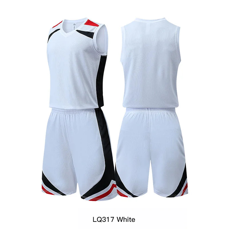 🏀 Customizable Basketball Jersey for Kids & Adults | Quick-Drying Training Uniforms & Tracksuits