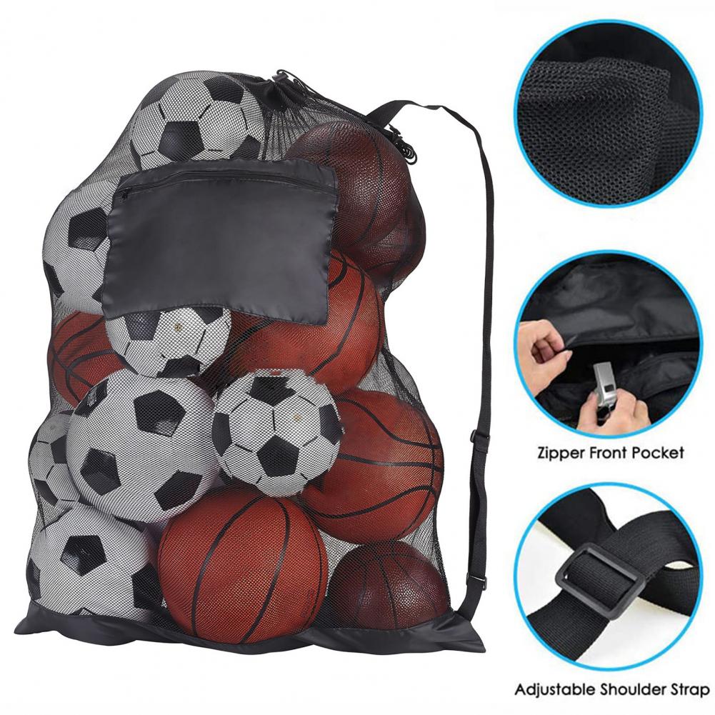 🏀 Drawstring Sports Ball Bag – Mesh Backpack for Football, Basketball, Soccer, Volleyball & Swimming Gear | Durable Ball Storage 🌟