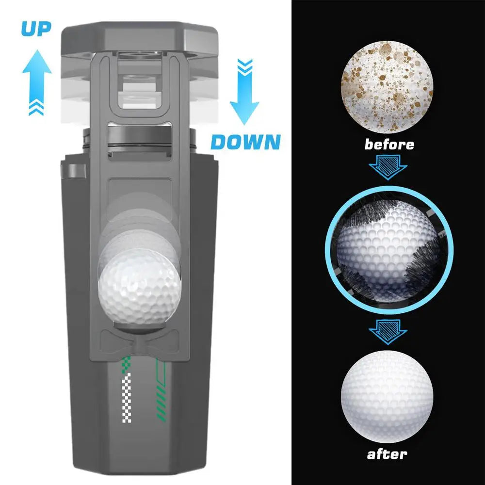 Portable Golf Ball Washer & Towel | Multipurpose Golf Ball & Club Cleaner | Essential Golf Accessory