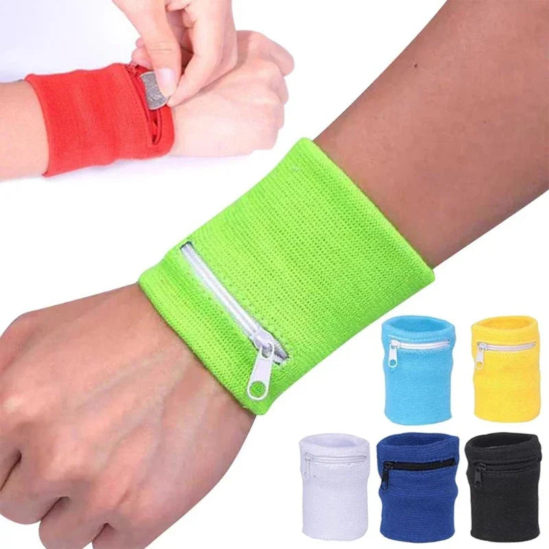 Unisex Zipper Wrist Wallet Pouch – Sports Arm Band Bag for MP3, Keys, Cards & More