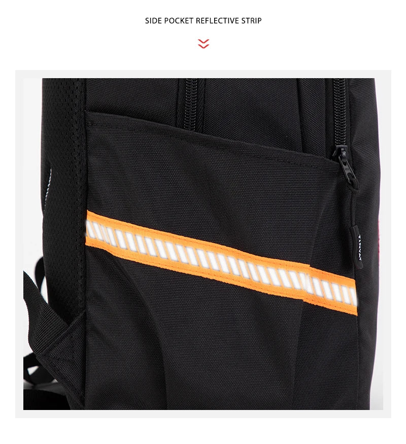 TINYAT Sports Backpack Women's Waterproof Bag Purse Back to School Men's Foldable Travel Backpack with Shoe Storage for Gym