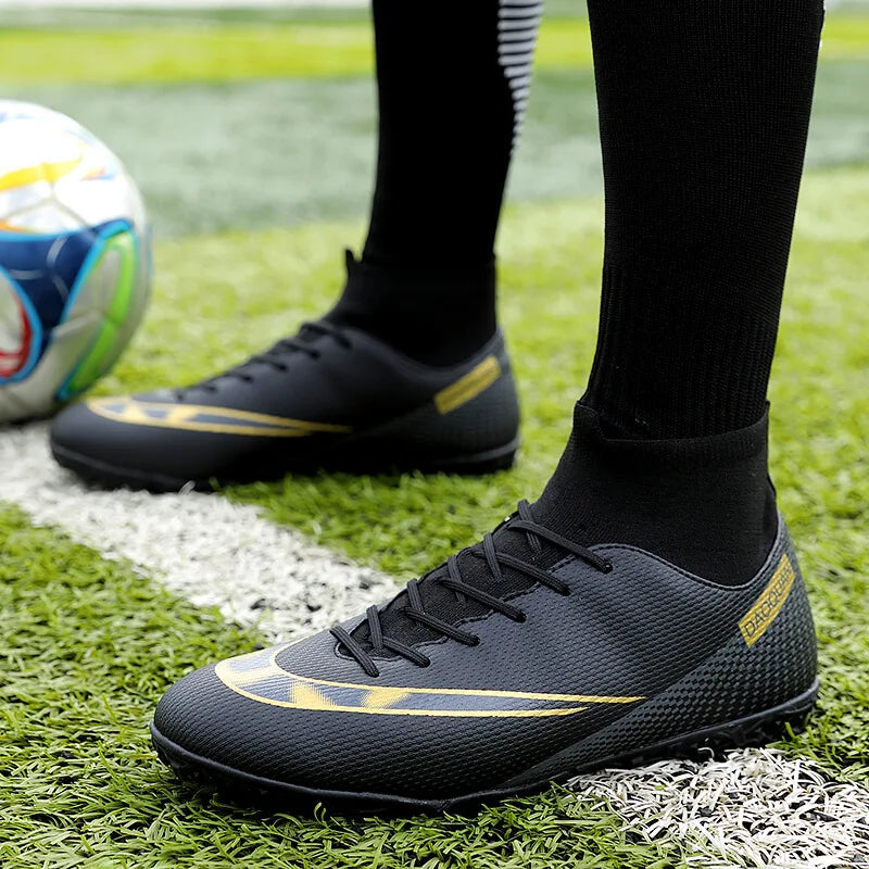 ⚽ Men's High-Cut Football Boots: Unleash Your Game with Assassin Chuteira TF/AG! 👟