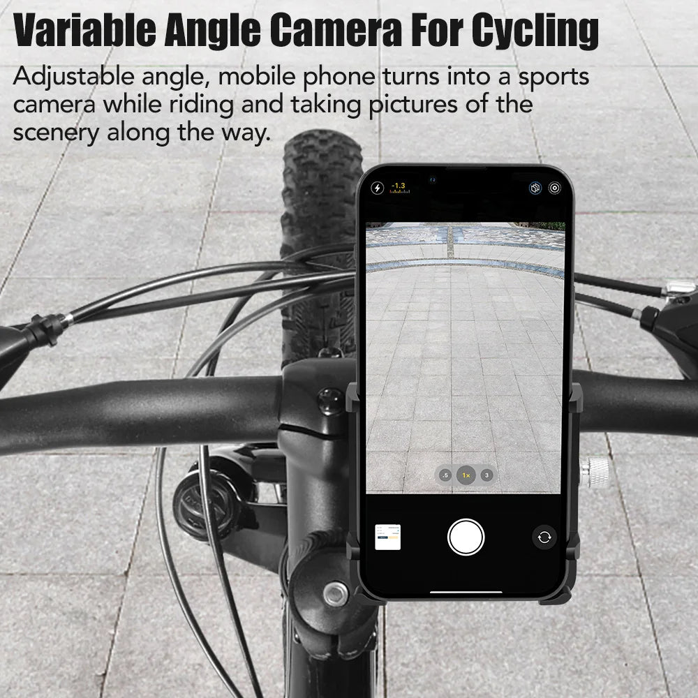 🚴‍♂️ NEWBOLER MTB Phone Mount Stand – 360° Rotatable Aluminum Adjustable Bike Holder | Non-Slip Cycling Bracket 📱