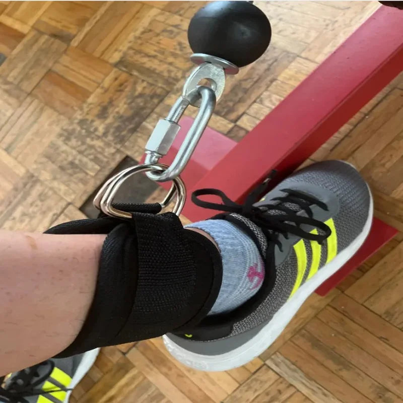 Cable Ankle Straps - Double D-Ring Ankle Cuffs for Gym Workouts 🏋️‍♂️