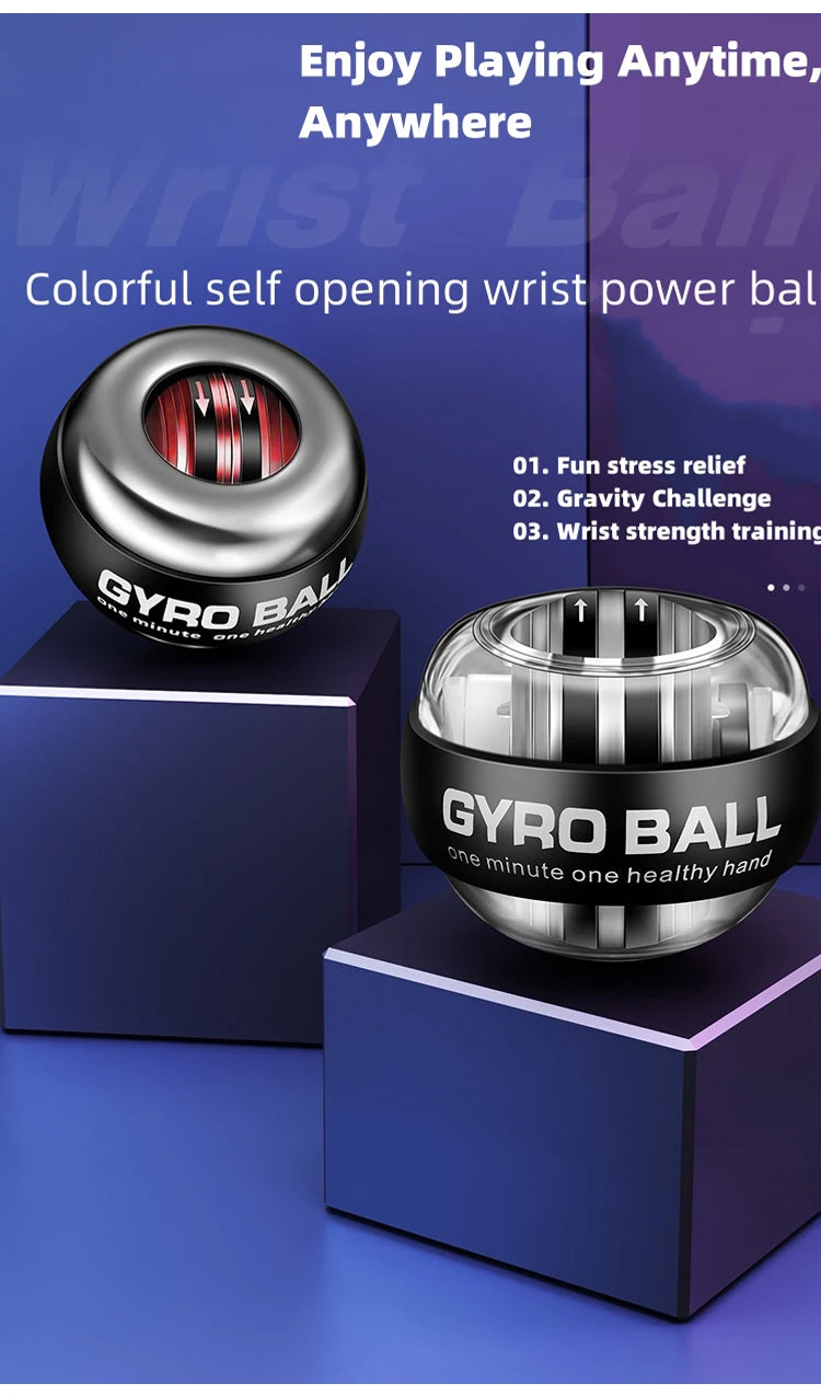 💪 Wrist Ball Power Trainer | Auto-Start Gyroscopic Power Ball | Arm, Hand & Forearm Exerciser