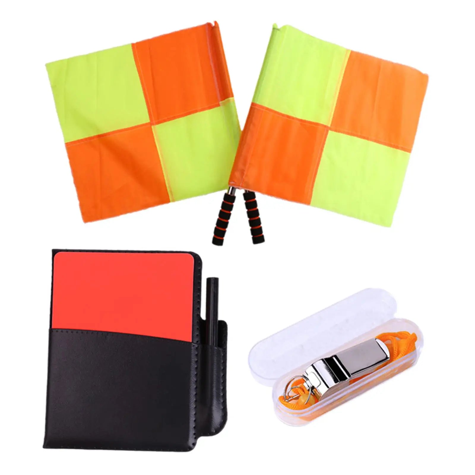 Professional Soccer Referee Flag Set - Essential Gear for Officiating