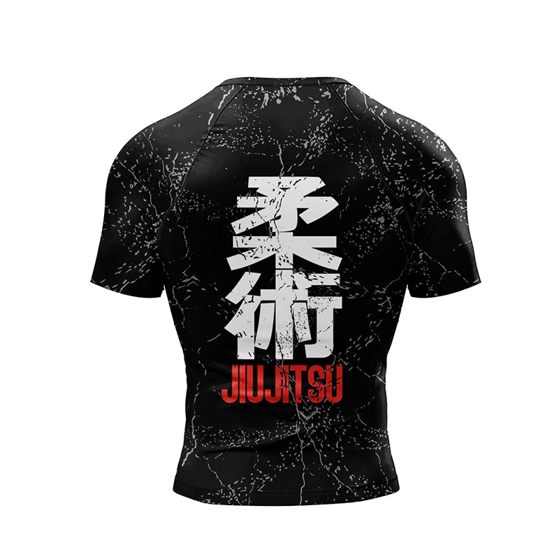 Jiu Jitsu Rashguard Set | 4-Piece MMA, Muay Thai, BJJ Sportswear | T-Shirt + Pants + Shorts