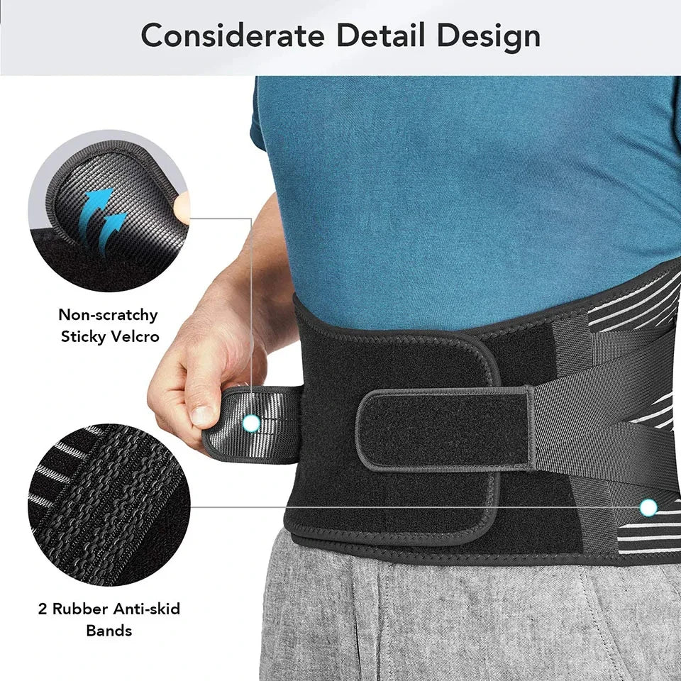 🌟 Hot Sale! Back Braces Waist Belt for Men & Women | Lower Back Pain Relief