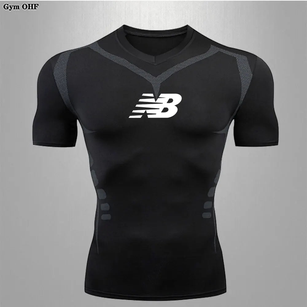 Men's Running Training Sportswear Cycling Slow Running Quick Drying Fitness Clothes Sanda Fitness Exercise Tight Fitting Clothes
