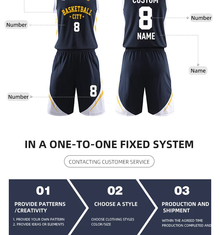 🏀 Customizable Basketball Jersey for Kids & Adults | Quick-Drying Training Uniforms & Tracksuits