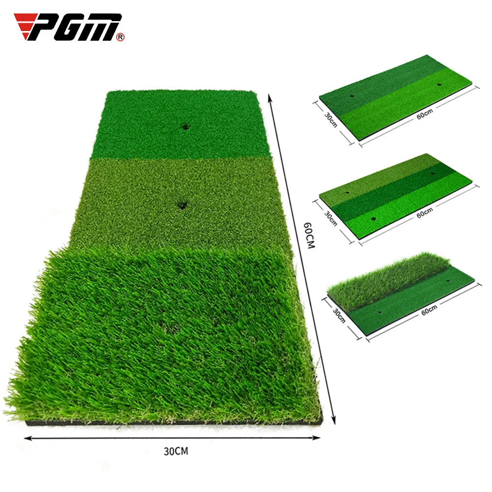 PGM Golf Hitting Mat | Durable PP Grass Pad for Indoor & Outdoor Practice | Golf Training Aids