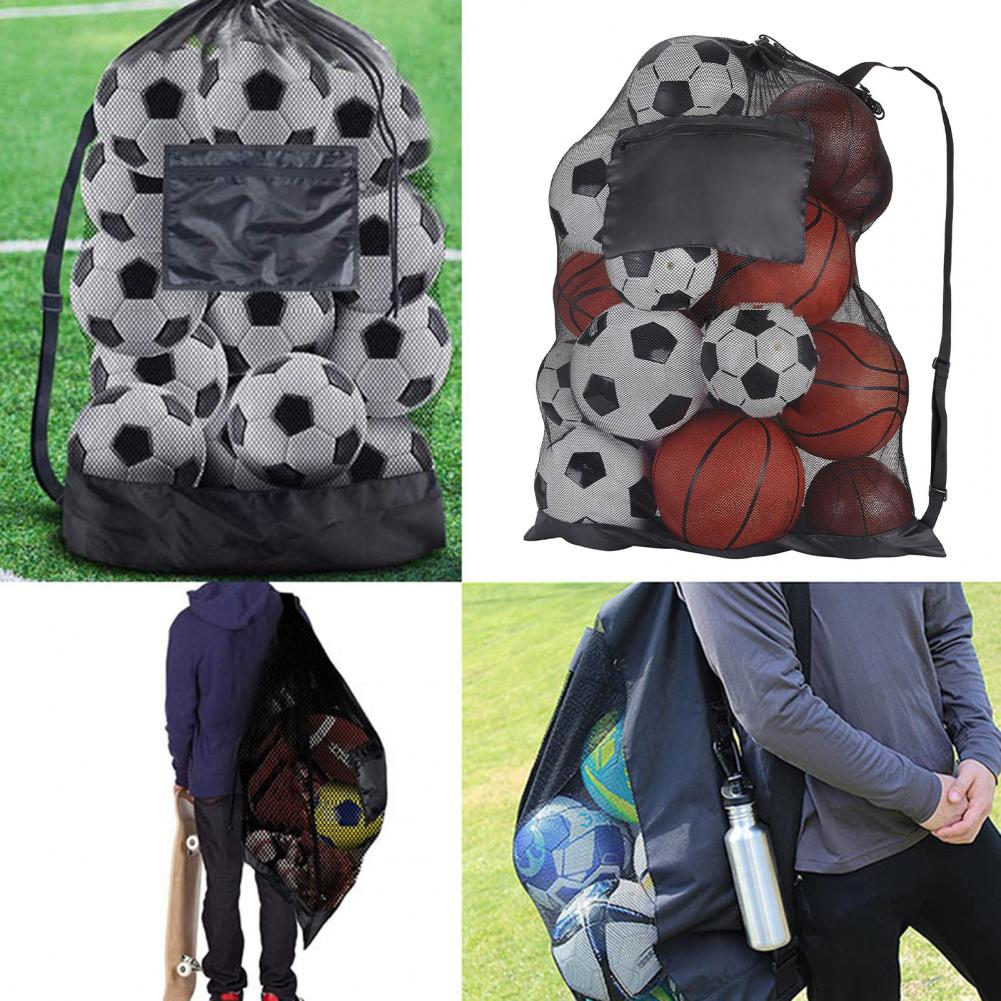 🏀 Drawstring Sports Ball Bag – Mesh Backpack for Football, Basketball, Soccer, Volleyball & Swimming Gear | Durable Ball Storage 🌟