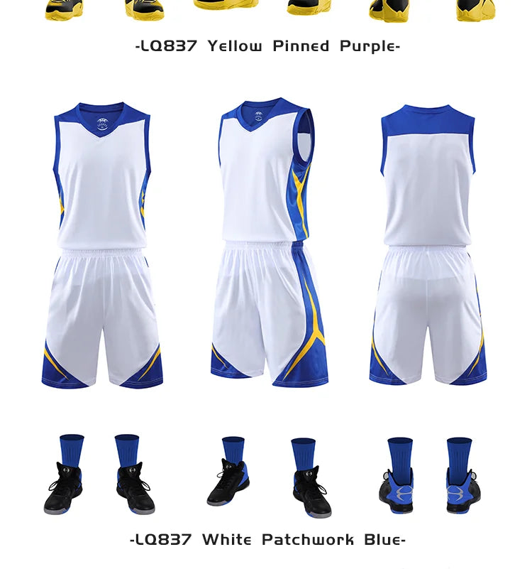 🏀 Customizable Basketball Jersey for Kids & Adults | Quick-Drying Training Uniforms & Tracksuits