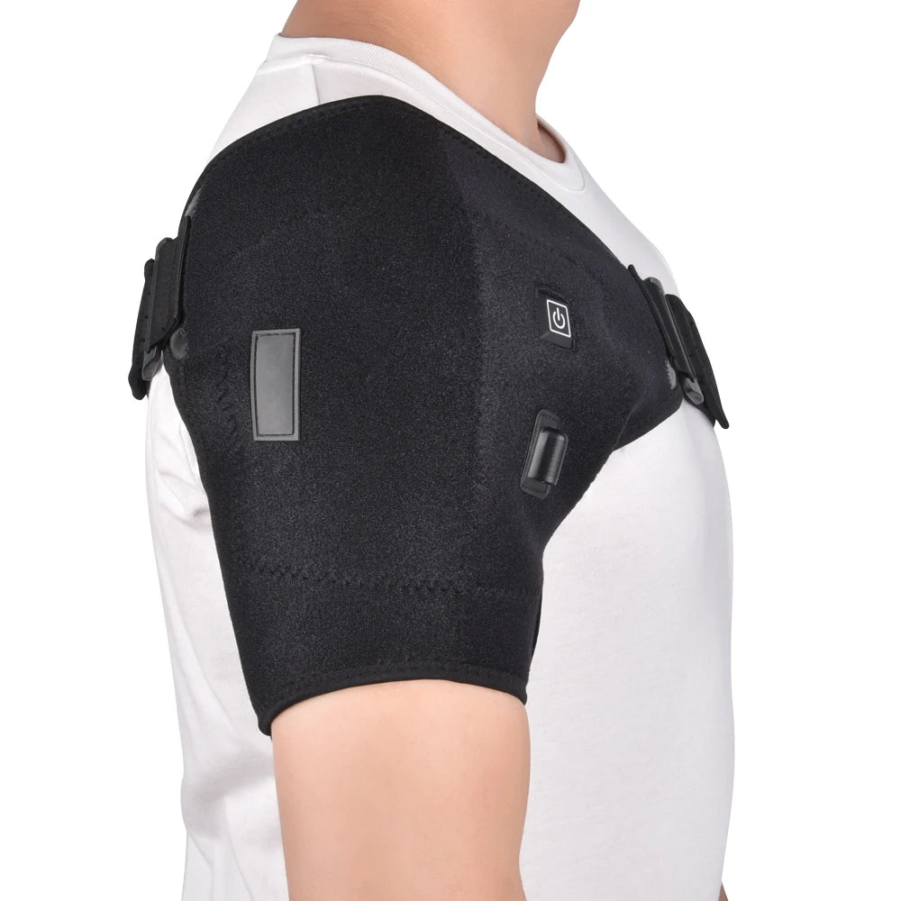 🌟 Heat Therapy Shoulder Brace – Adjustable Heating Pad for Frozen Shoulder, Bursitis, Tendinitis & Strain | Hot & Cold Support Wrap 🔥❄️