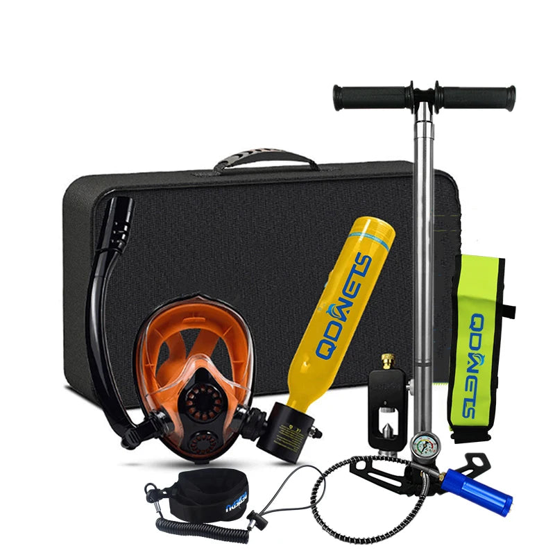 0.5L Mini Scuba Diving Tank Set with Snorkel & Mask