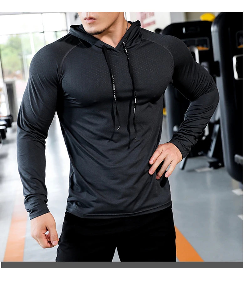 💪 Men's Fitness Tracksuit | Running Sport Hoodie & Joggers | Gym & Outdoor Workout Set