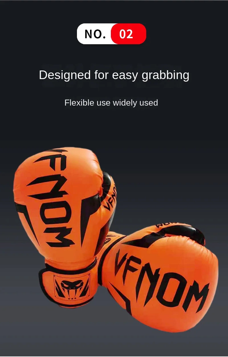 Professional Boxing Gloves for All Ages: 6-16 Oz Sanda, Muay Thai, Taekwondo, and More