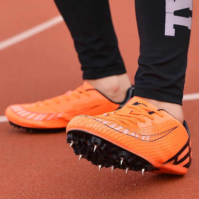 New Men’s Track & Field Shoes - Lightweight Waterproof Spikes for Running, Training, and Long Jump