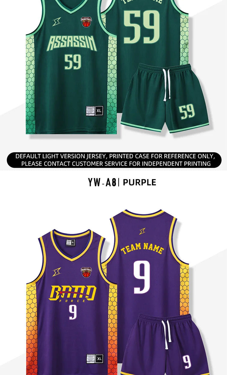 Customizable Quick-Dry Basketball Jersey for Kids & Adults – Perfect for Training and Play!