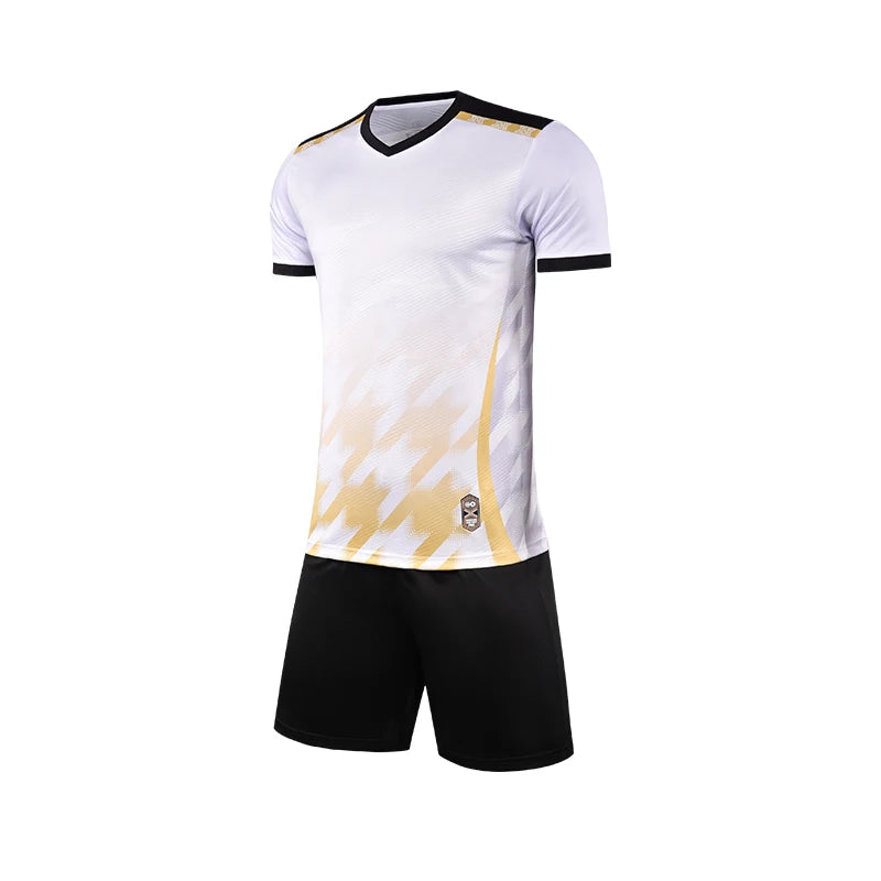 2024 Men's Soccer Jersey Set Training uniform Shirt Running Football short sleeve set