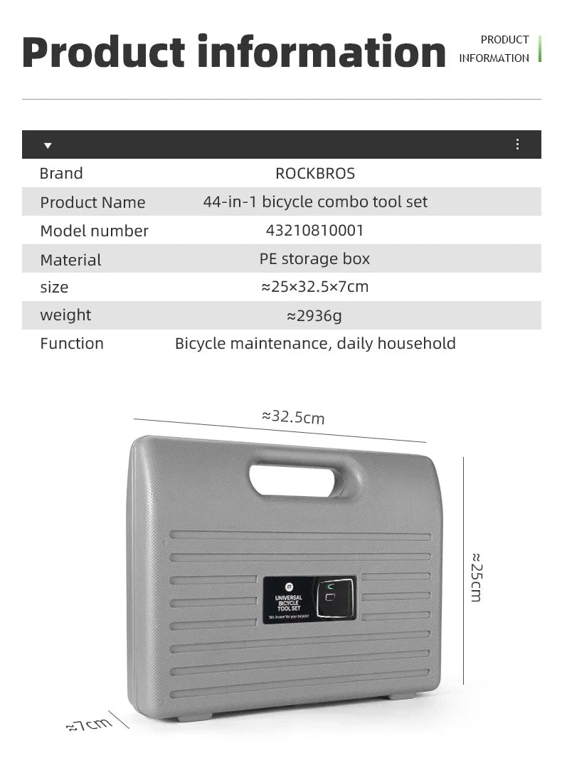 ROCKBROS Bicycle Tool Set: The Ultimate Cycling Repair Kit for Professionals