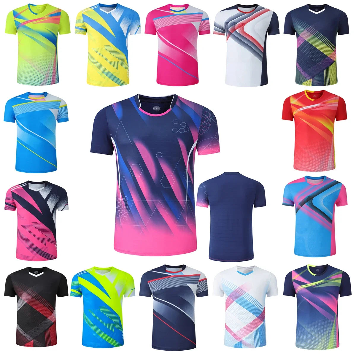 Sports Tennis Shirts for Men, Women, & Kids – Badminton, Table Tennis, Ping Pong, Soccer, & Gym Jerseys