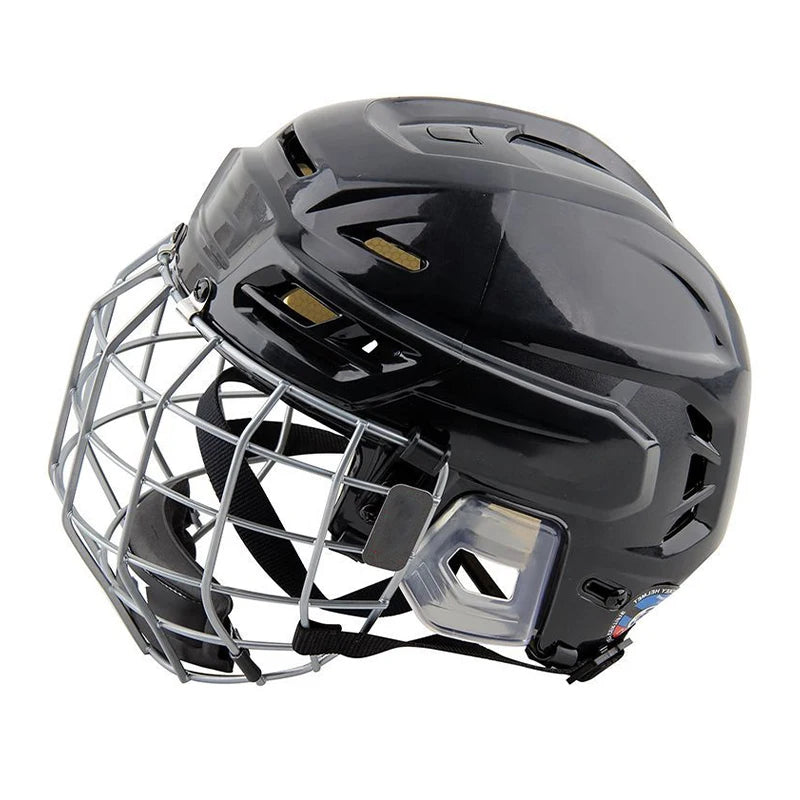 🏒 Adjustable Ice Hockey Helmet – Full Face Tactical Sports Helmet for Adult Safety & Protection!