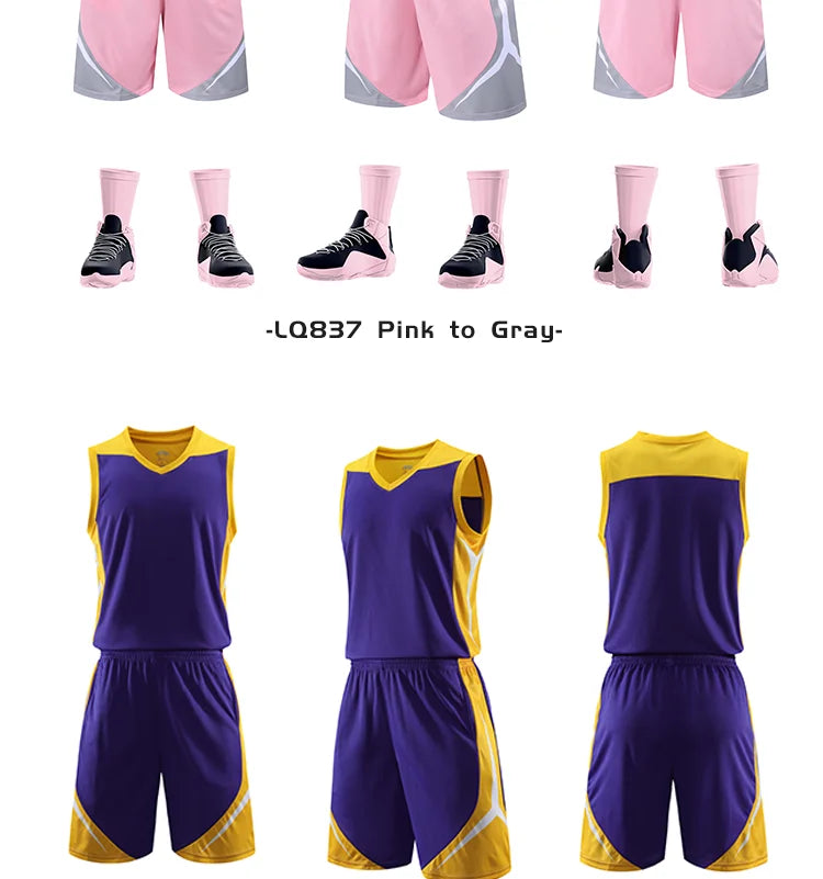 🏀 Customizable Basketball Jersey for Kids & Adults | Quick-Drying Training Uniforms & Tracksuits